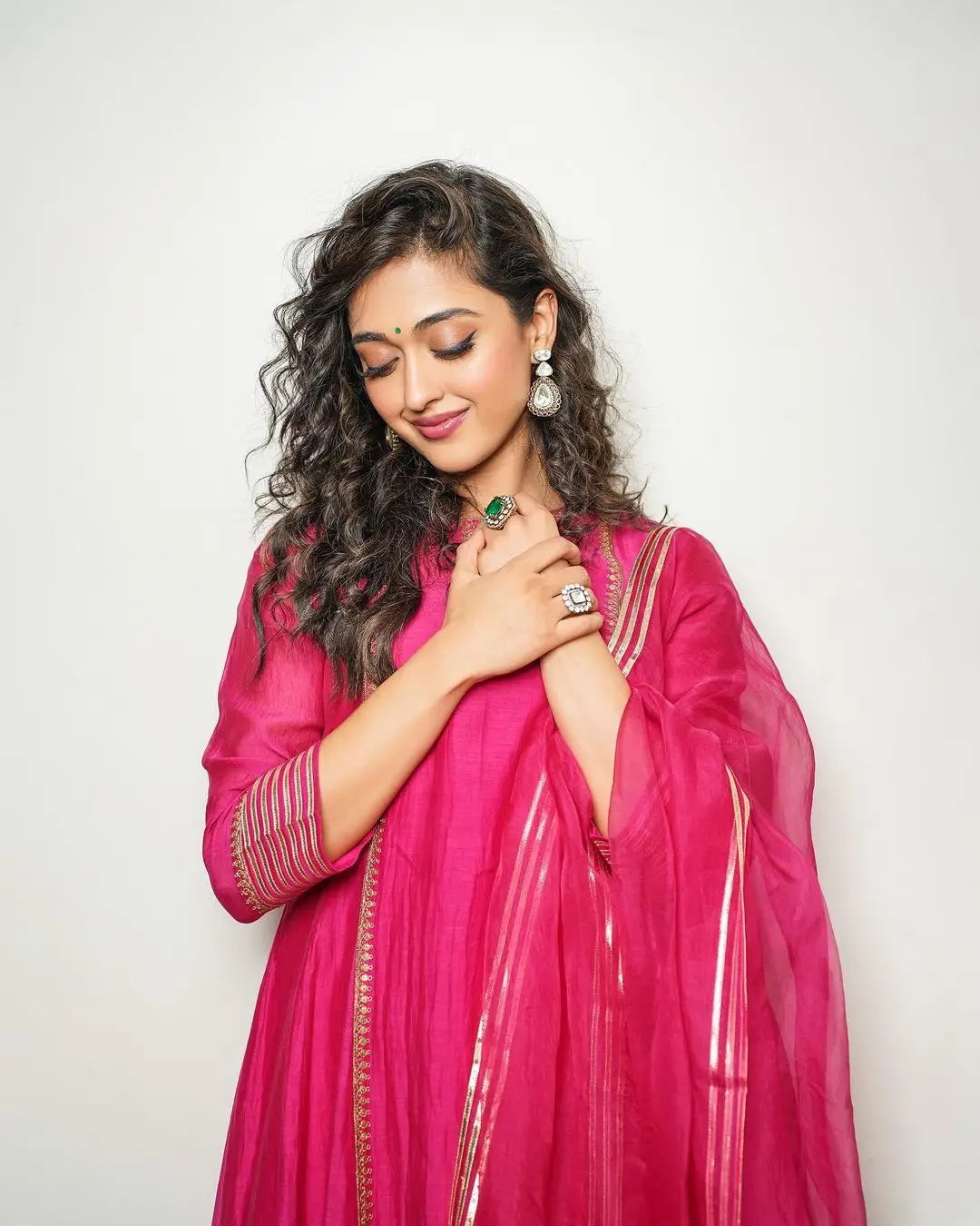 Gayatri Bhardwaj Stills in Pink Dress